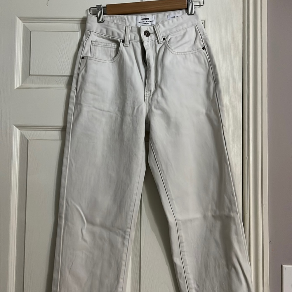 Long Straight Leg Jeans